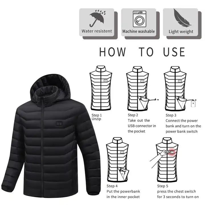 WHOLESALE- Heated Jacket